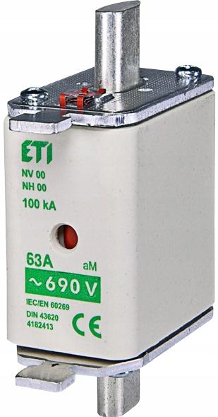 ETI Wkładka topikowa przemysłowa - silnikowa NH00 AM 160A/690V