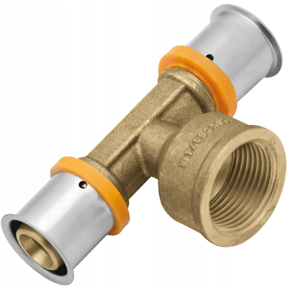 KAN-therm Trójnik mosiężny GW ultraPRESS - 20 Rp3/4