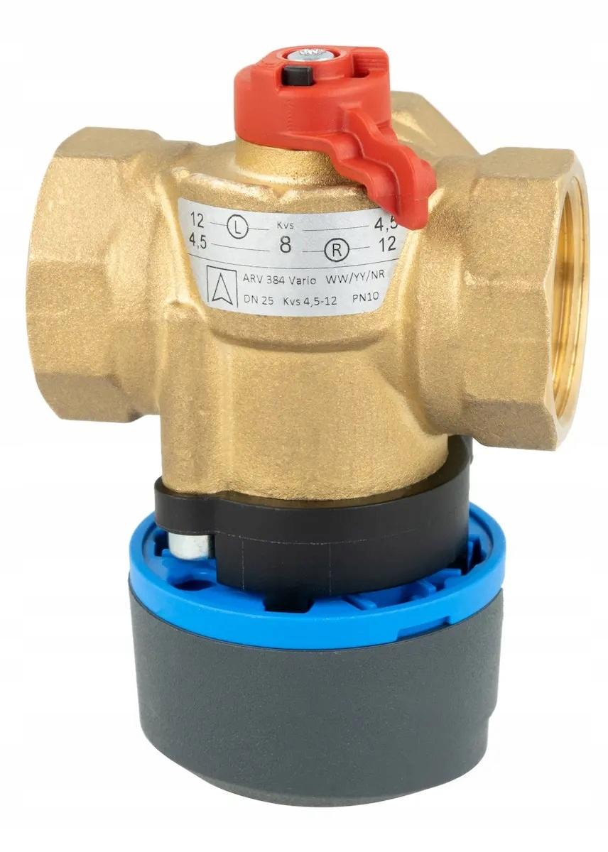 AFRISO Zestaw regulacyjny: 3-drogowy obrotowy zawór miesz + siłownik elektr