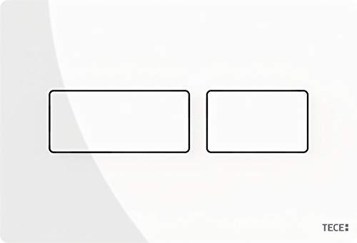 Przycisk spłukujący TECE solid podwójny do WC biały połysk 220x150x6 mm