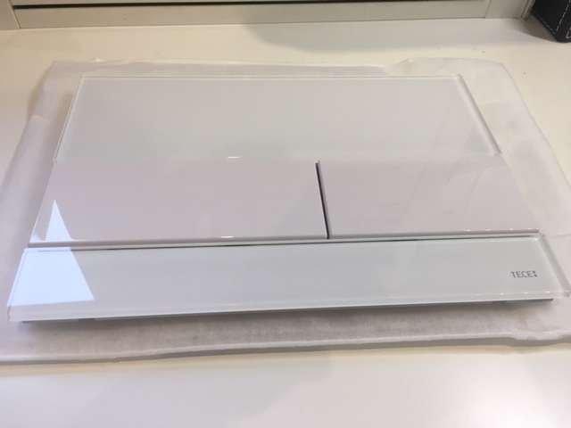 Przycisk spłukujący TECE square II podwójny do WC z metalu stal szczotkow