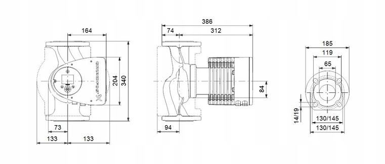 Grundfos pompa obiegowa MAGNA3 65-150 F 340 48h