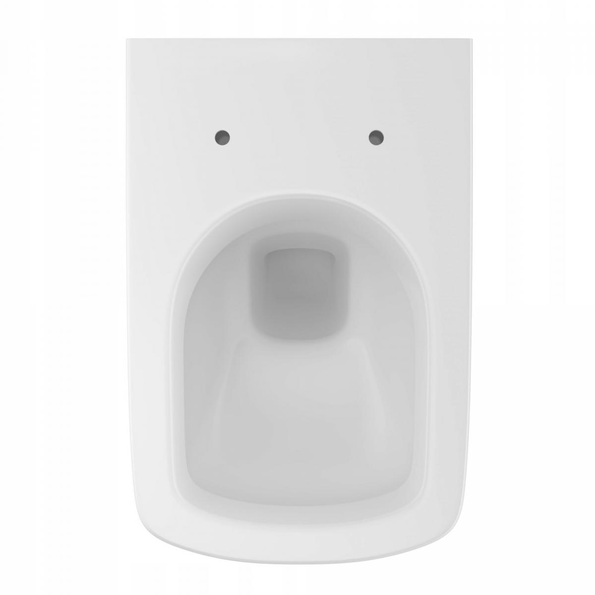 GEBERIT Miska wisząca WC Selnova Square lejowa, B35 cm, H34 cm, T53cm