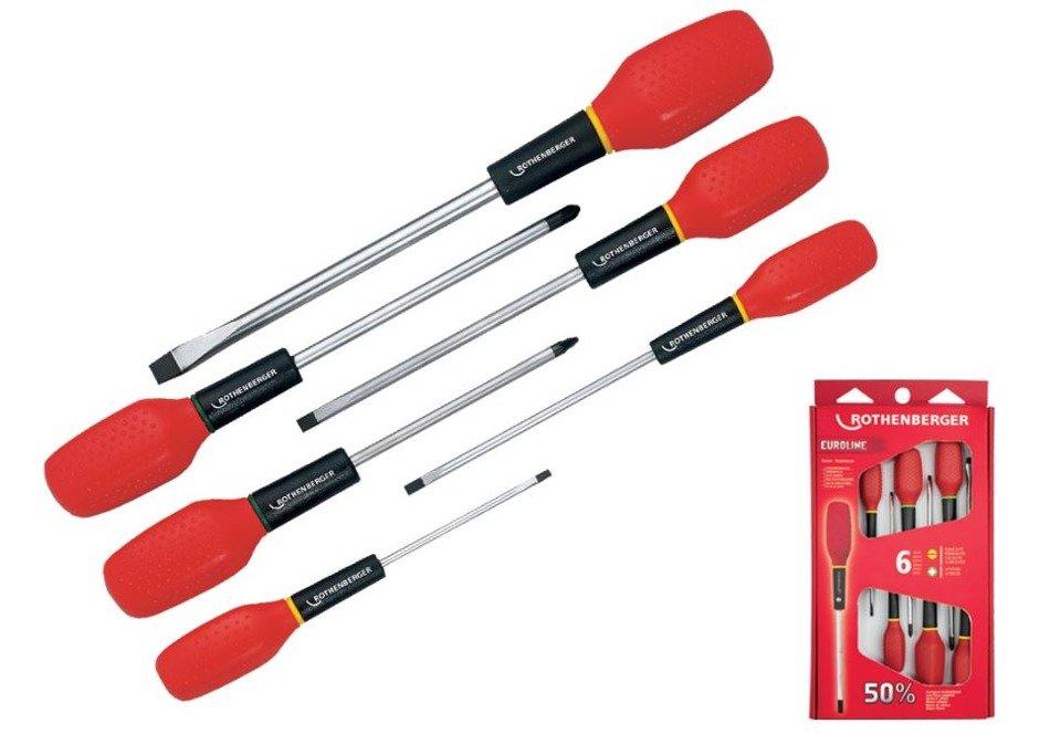 ROTHENBERGER Zestaw nożyce ROCUT TC 63 + wkrętaki EUROLINE