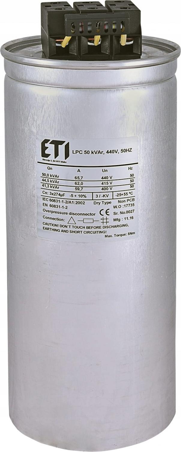 ETI LPC 50 kVAr, 440V, 50HZ Kondensator