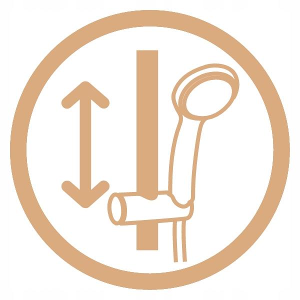 INVENA DESZCZOWNIA Z BATERIĄ NATRYSKOWĄ KALITEA INVENA TREND CZARNA