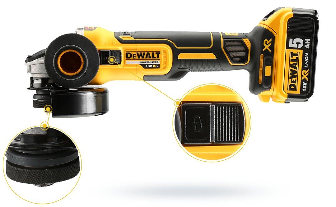 DEWALT szlifierka bezszczotkowa z 2 aku ładow. 48h