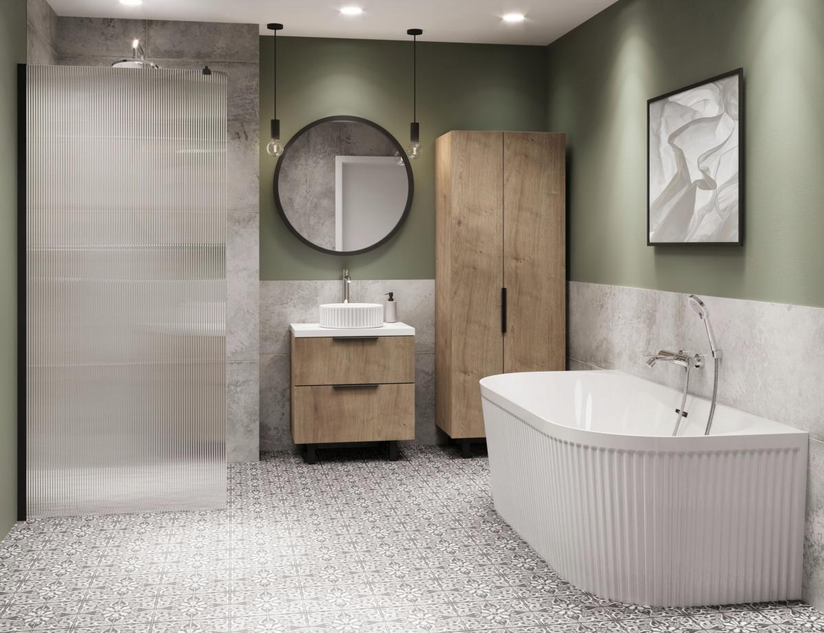 INVENA BATERIA UMYWALKOWA WYSOKA KALITEA INVENA TREND CHROM