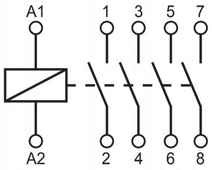 ZAMEL Stycznik modułowy instalacyjny 25A, 4xNO, 230V AC STM-25-40