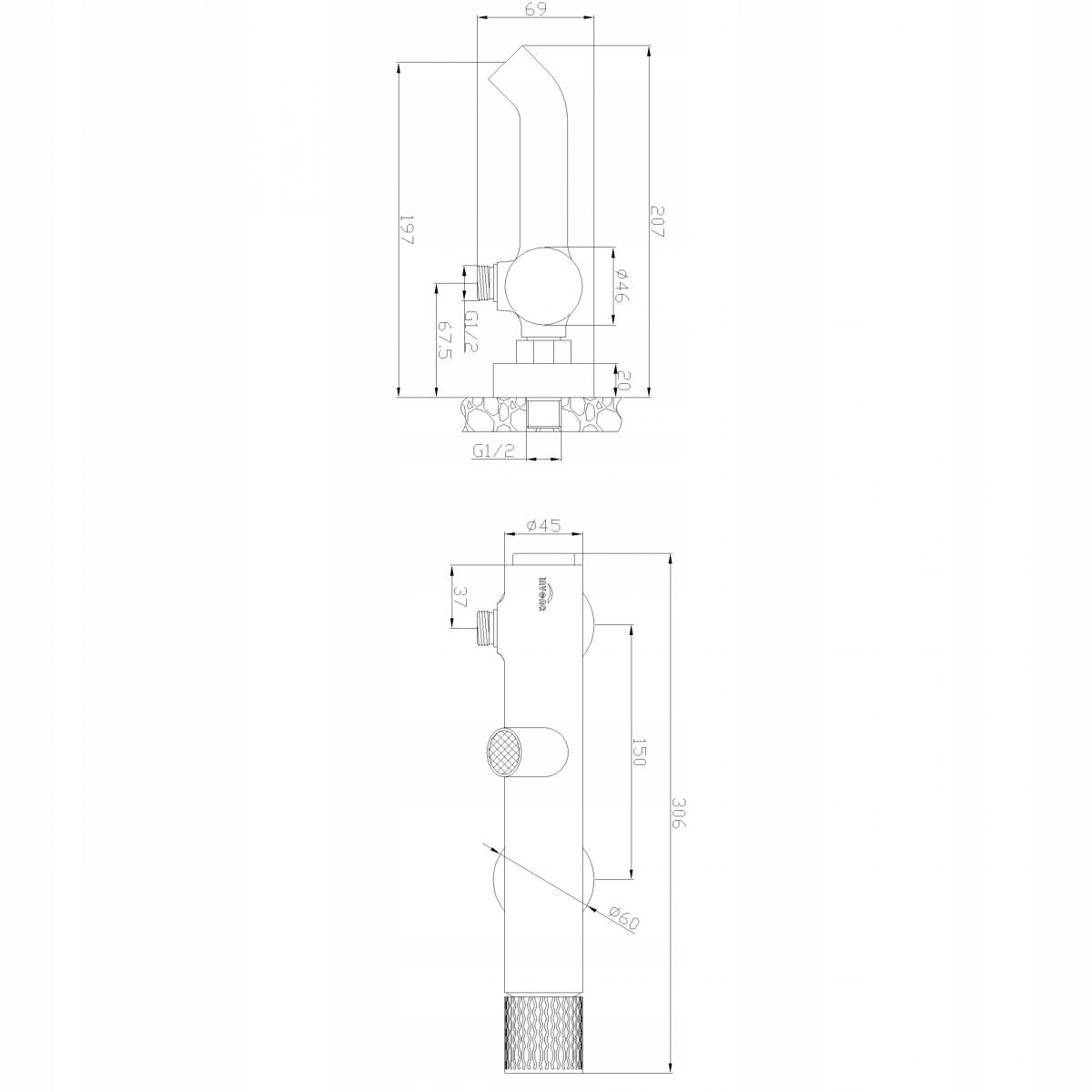 INVENA BATERIA WANNOWA MOONLIGHT INVENA TREND CZARNA / ROSE GOLD