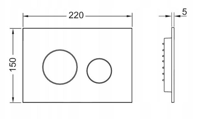 Przycisk spłukujący TECE loop do WC tworzywo sztuczne czerw brąz metaliczny