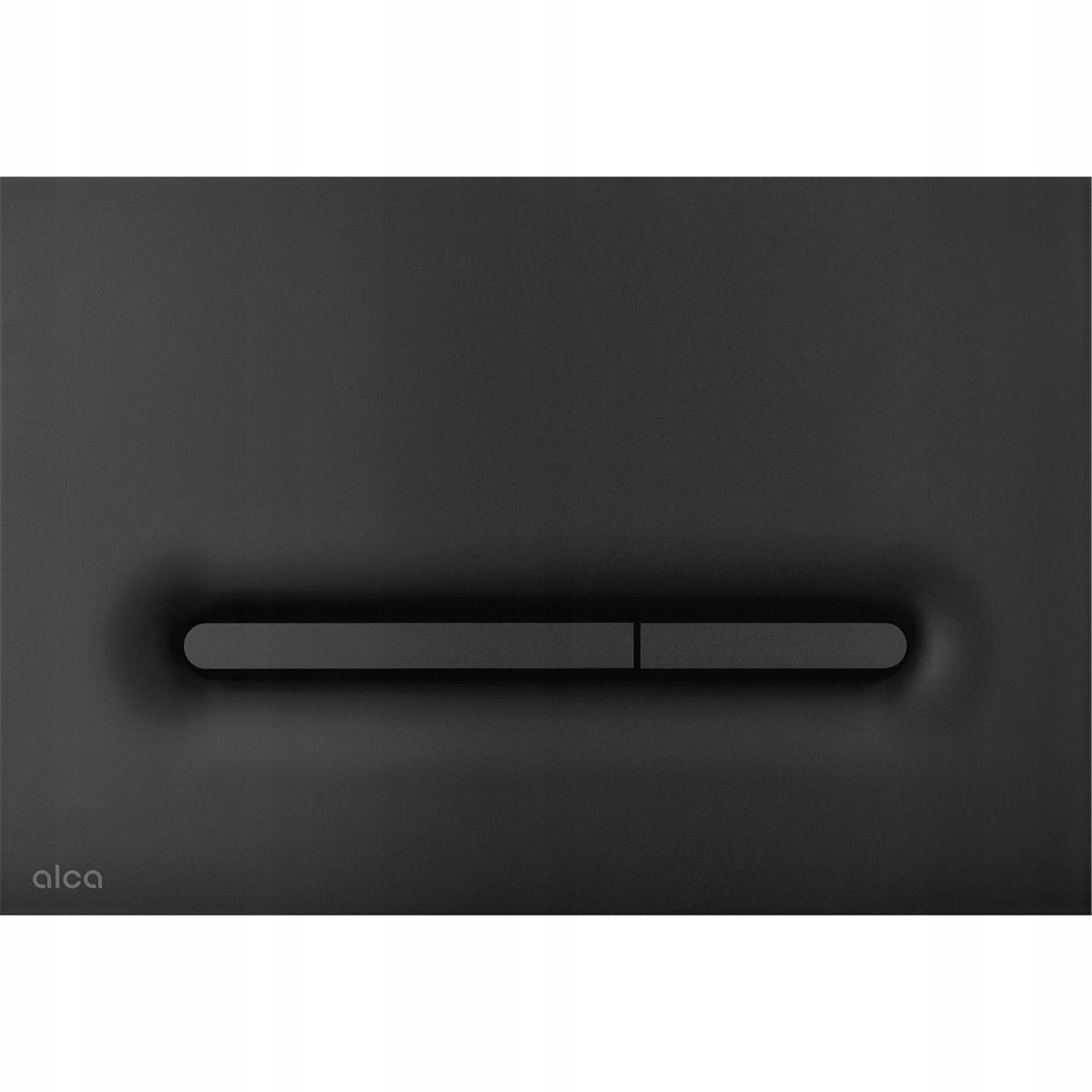 Przycisk sterujący ALCADRAIN THIN do systemów podtynk czarny mat prostokąt