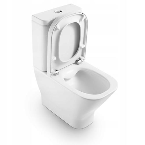 Miska WC GAP SQUARE do kompaktu Rimless 60 cm, przyścienna BTW, o/podwójny