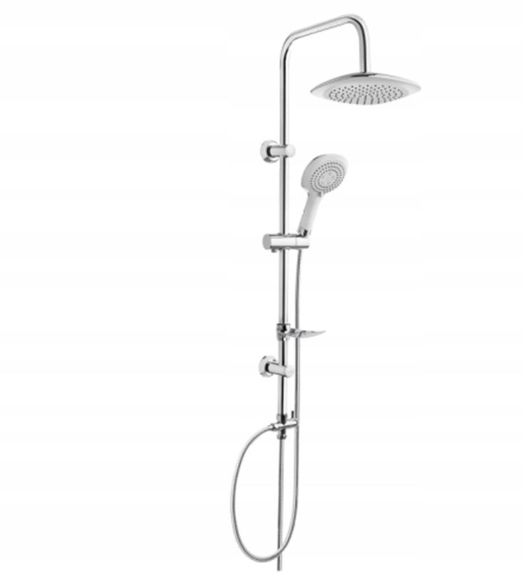 Zestaw prysznicowy naścienny KLUDI LOGO DUAL SHOWER SYSTEM chrom