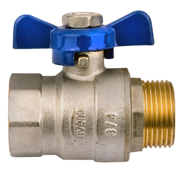 INVENA ZAWÓR KULOWY WODNY WZ Z MOTYL. TYP CIĘŻKI PROV 1