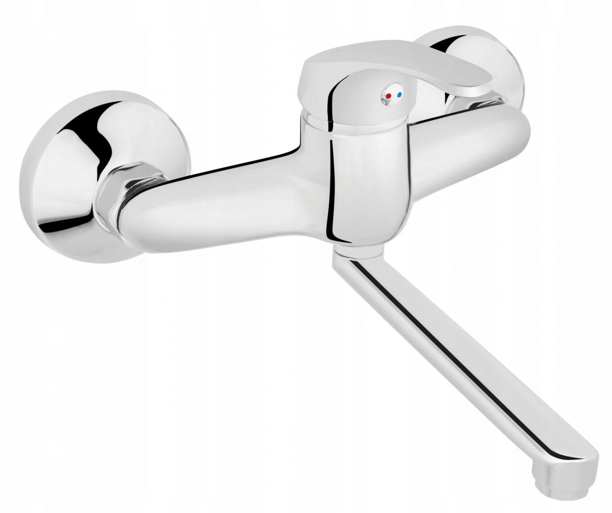 FERRO Bateria umywalkowa Basic ścienna chrom