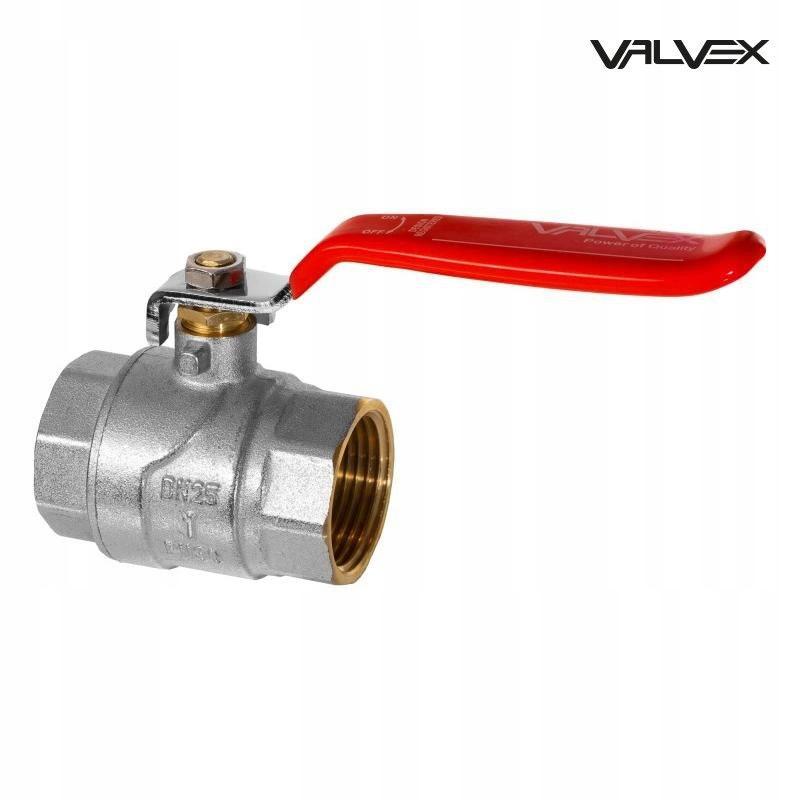Kurek kulowy OMAX DN40-PN30-DSt (F/F) z dławikiem z dźwignią stalową (DSt)