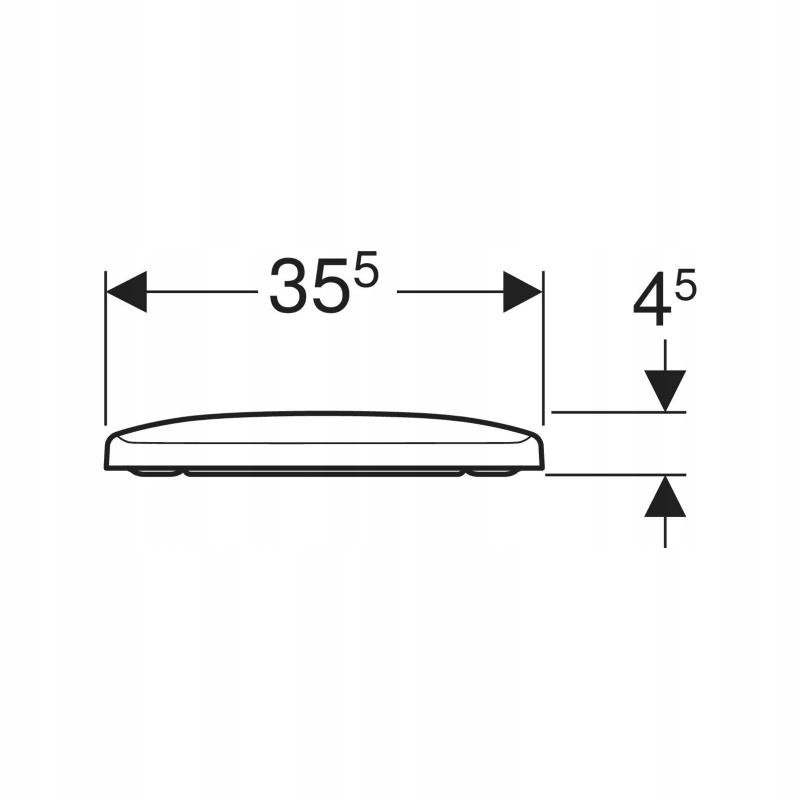 GEBERIT Deska sedesowa SELNOVA SQUARE mocowanie od dołu 500.332.01.1 48h
