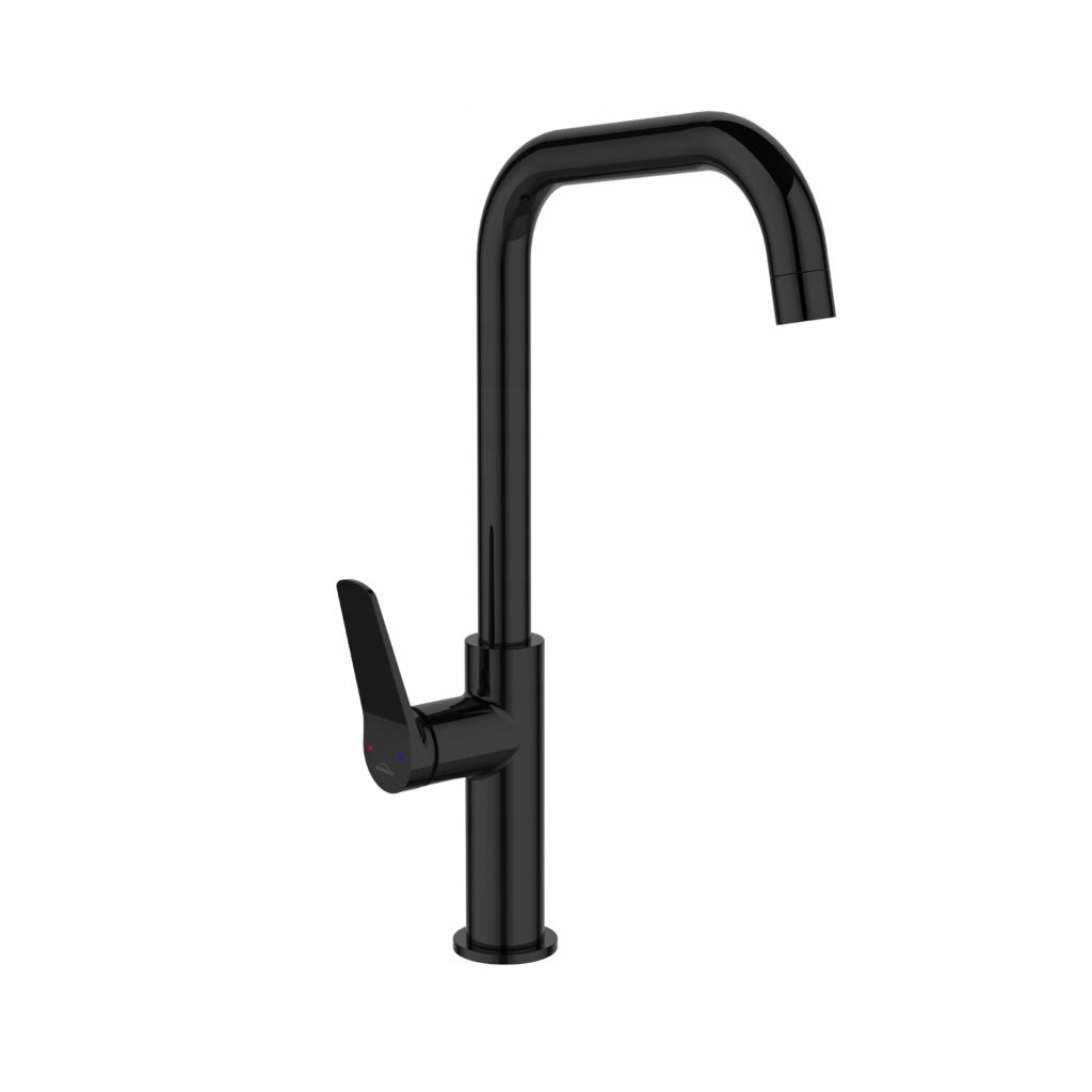 INVENA BATERIA ZLEWOZMYWAKOWA ALONIA INVENA TREND, CZARNY POŁYSK