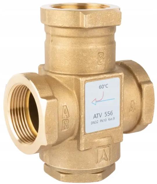 AFRISO Zawór temperaturowy ATV 556, DN32, Rp1 1/4 cala, kvs 9, 60°C