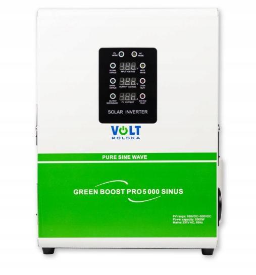 VOLT Przetwornica solarna GREEN BOOST PRO 5000 SINUS BYPASS (160-500VDC)