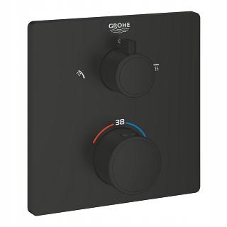 GROHE Bateria prysznicowa Grohtherm Termostatyczna do 2 wyjść kwadratowa