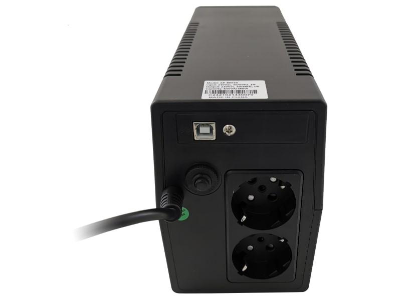 Zasilacz awaryjny UPS 650VA 360W 12V 9AH typu Line-Interactive AVR AVIZIO P