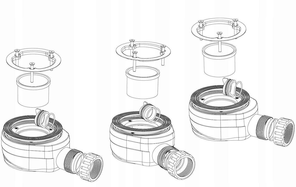 ROCA Brodzik Roca Terran kwadratowy 800x800 mm syfon w komplecie