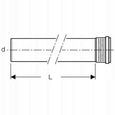 GEBERIT Rura Geberit Silent-PP GTEM d110x500 1-kielichowa