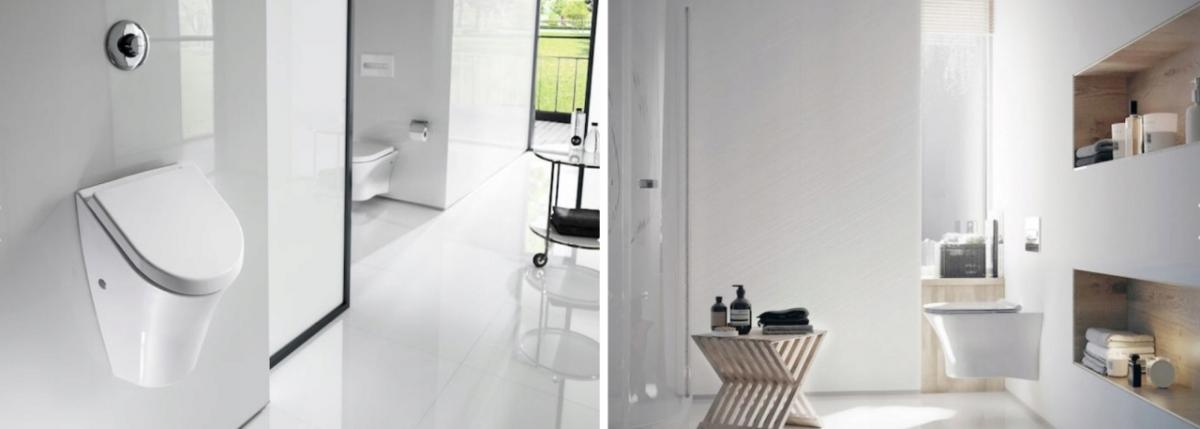 Miska Wisząca NEXO Rimless Biały + Deska wolnoopad. Slim ROCA[16]