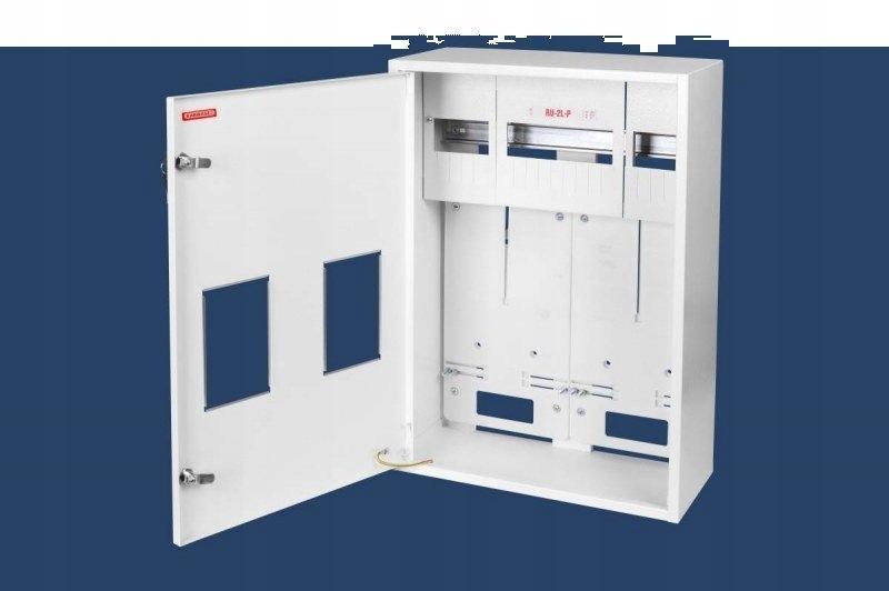 Rozdzielnica uniwersalna RU-2L-P Z /E licznikowa 2x3F+miejsce na 18 zabezpi