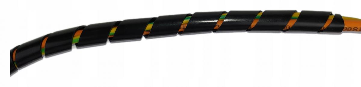 Wąż spiralny GST-20B (średnica wewnętrzna 20mm) czarny, opakowanie 10 metró