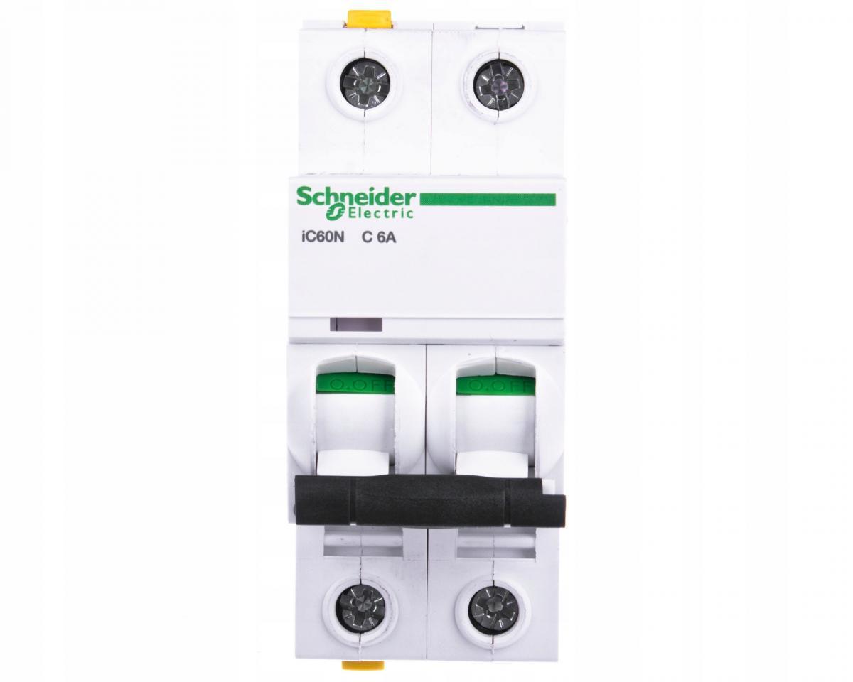SCHNEIDER ELECTRIC Wyłącznik nadprądowy iC60N-C6-2 C 6A 2-biegunowy