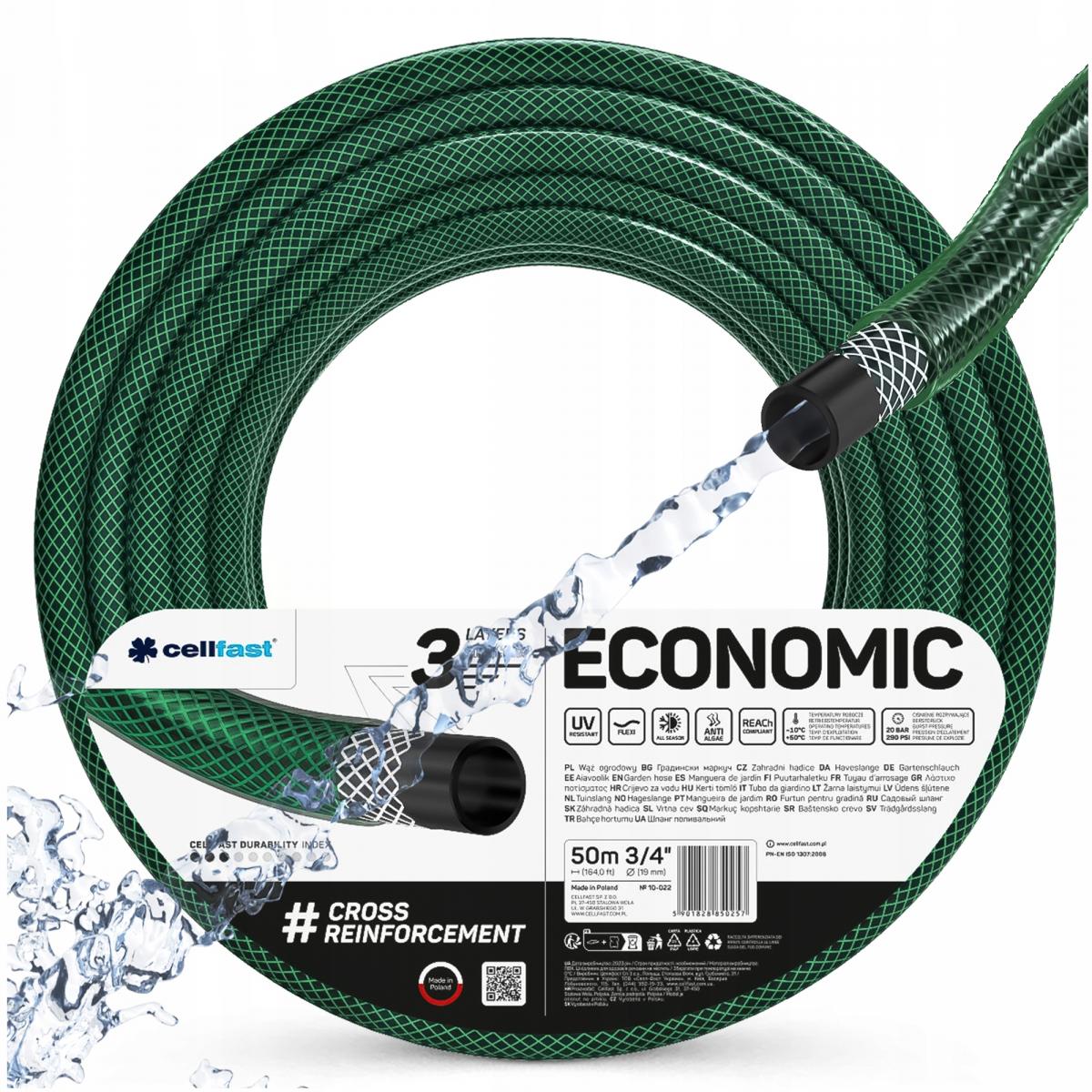 CELLFAST Wąż ogrodowy ECONOMIC 3/4 50mb