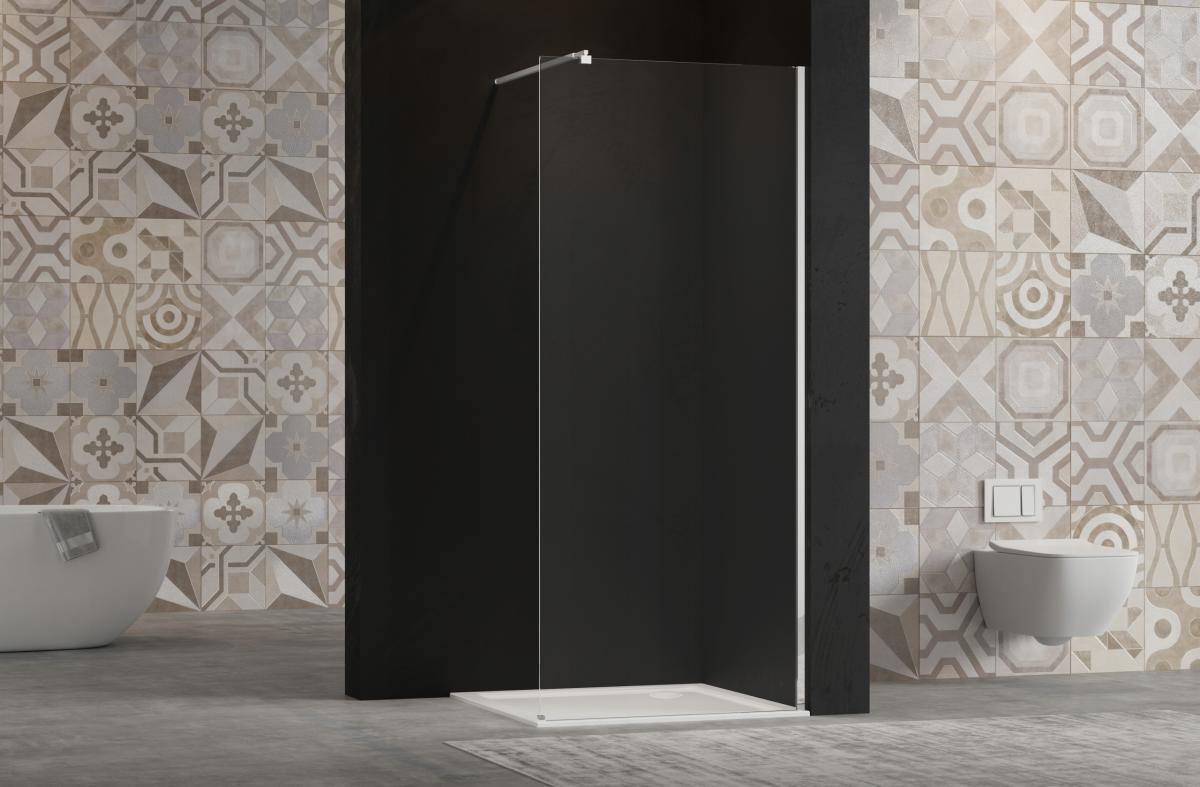 INVENA KABINA WALK-IN II 100X200CM TRANSP 8MM SHINY-GLASS CHROM