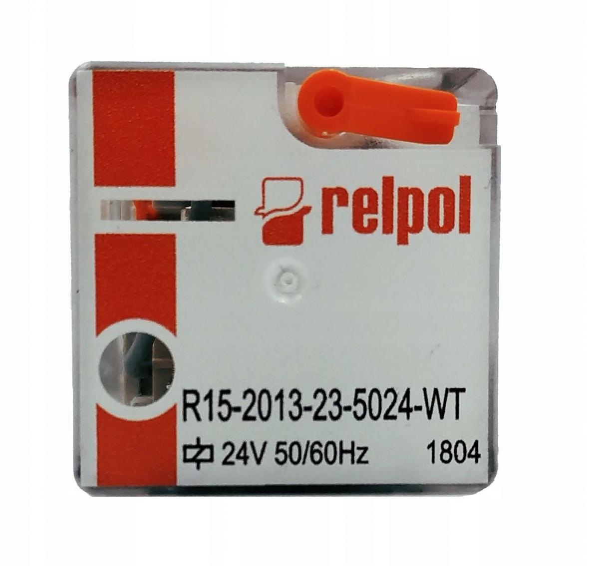 Przekaźnik przemysłowy R15-2013-23-5024-WT styki 3P, obciążenie max 10A/230