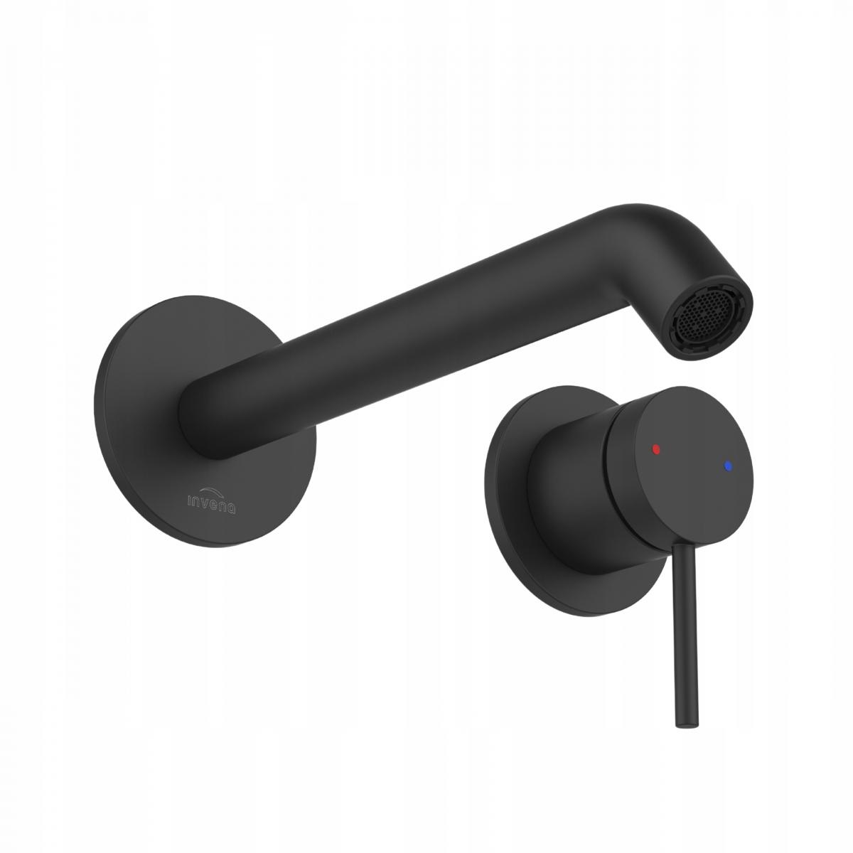 INVENA BATERIA UMYWALKOWA PODTYNKOWA KALITEA INVENA TREND, CZARNA