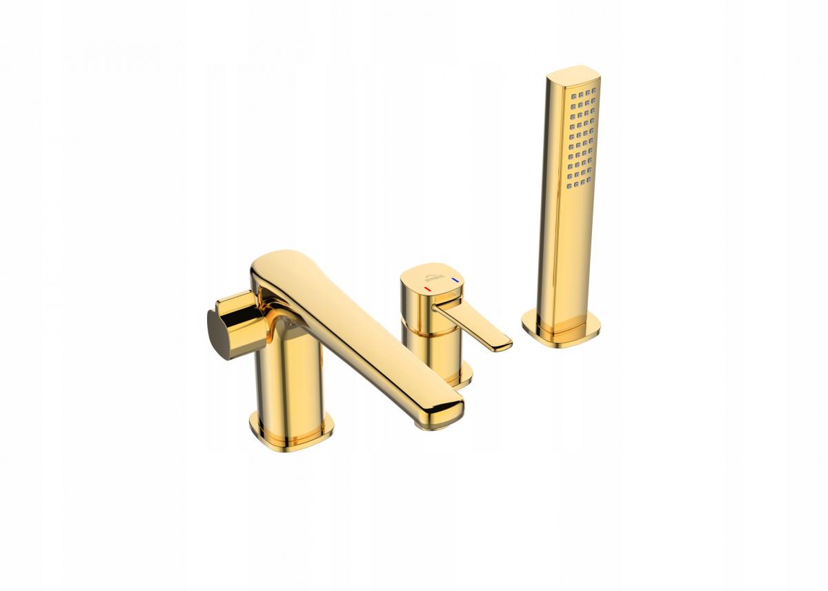 INVENA BATERIA WANNOWA 3 OTWOROWA GLAMOUR INVENA TREND ZŁOTA