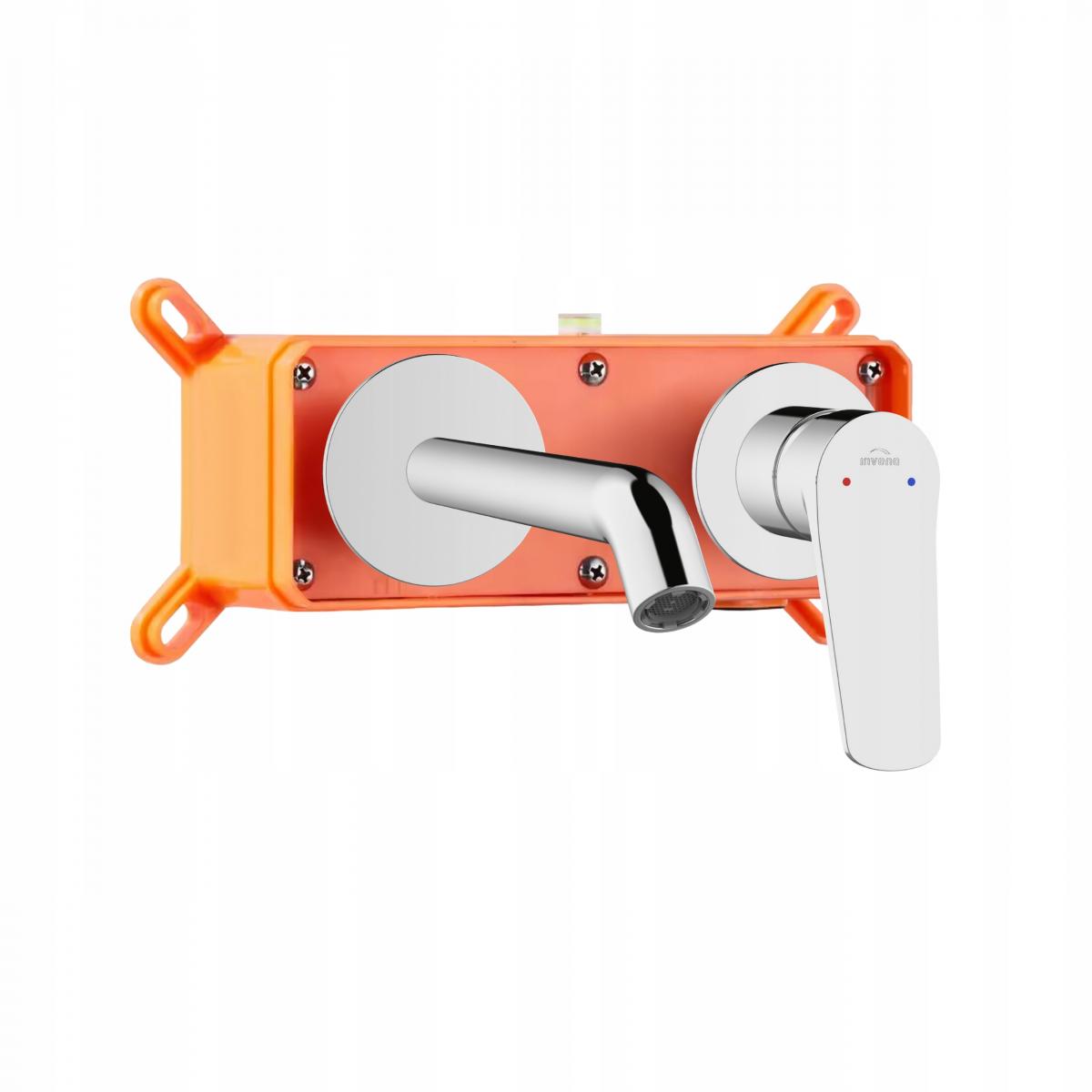 INVENA BATERIA UMYWALKOWA PODTYNKOWA ALONIA INVENA TREND, CHROM