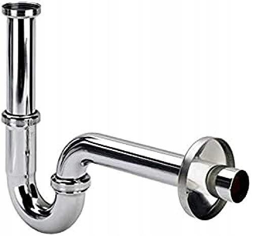 Półsyfon rurowy 5/4x5/4 mosiądz / chromowany