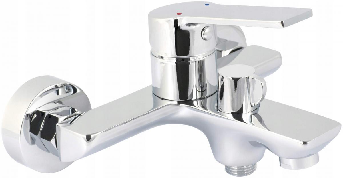 DEANTE Bateria wannowa Loco, chrom, ścienna