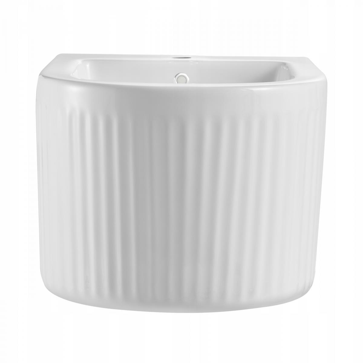 BIDET WISZĄCY GLAMOUR RYFLOWANY, BIAŁY
