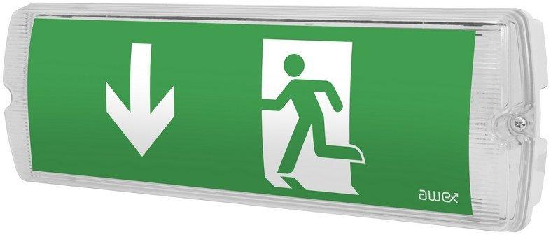 Oprawa awaryjna LED 1W 3h IP65 jednostronna 48h