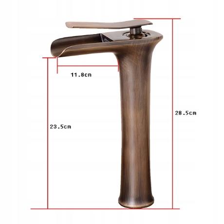 Bateria umywalkowa stojąca ARMATURA KRAKÓW TANZANIT 1-otw. mosiężna chrom