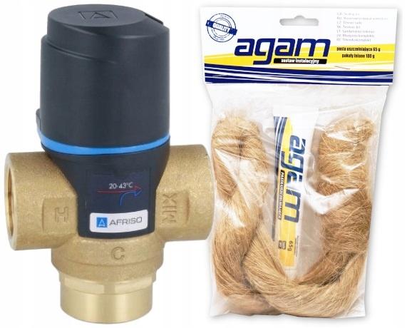 Zawór mieszający termostatyczny ATM 331 DN 20 3/4 GW 10 bar Kvs 1.6 20-43°C