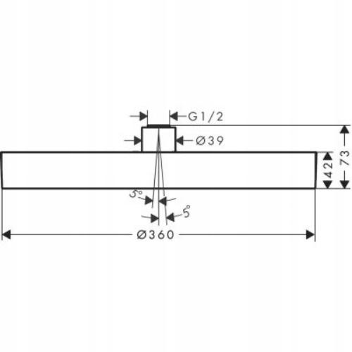 HANSGROHE Rainfinity Głowica prysznicowa 360 1jet