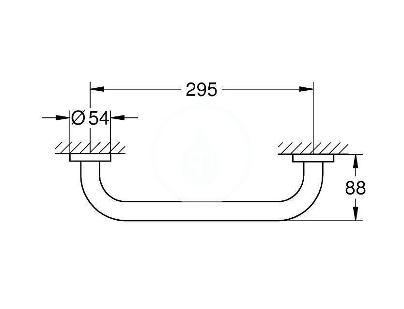 GROHE Uchwyt wannowy GROHE Essentials metalowy chrom