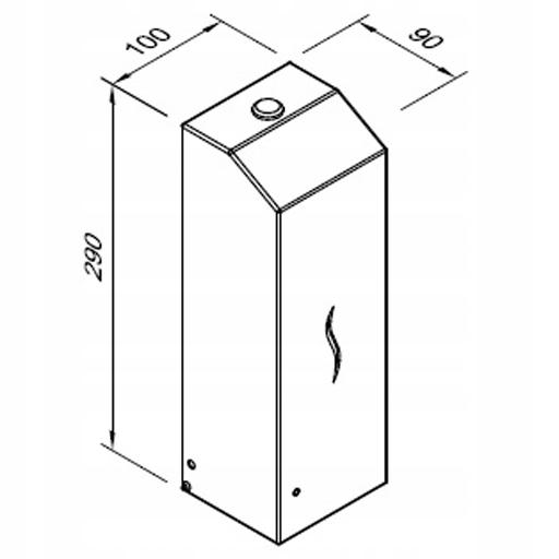 Dozownik mydła i środków dezynfekcyjnych 1l HIT automatyczny