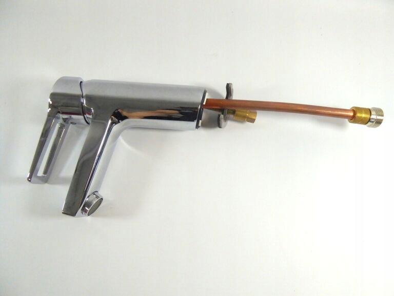 Bateria umywalkowa stojąca ROCA AROLA 1-uchwytowa 1-otworowa chrom