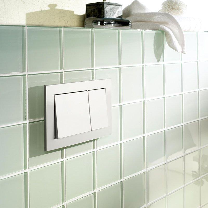 Przycisk spłukujący TECE base podwójny do WC z tworz sztucz biały